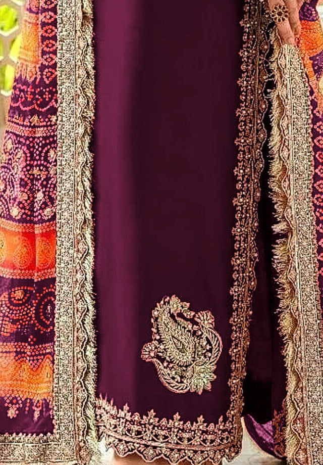 semi stitch / purple