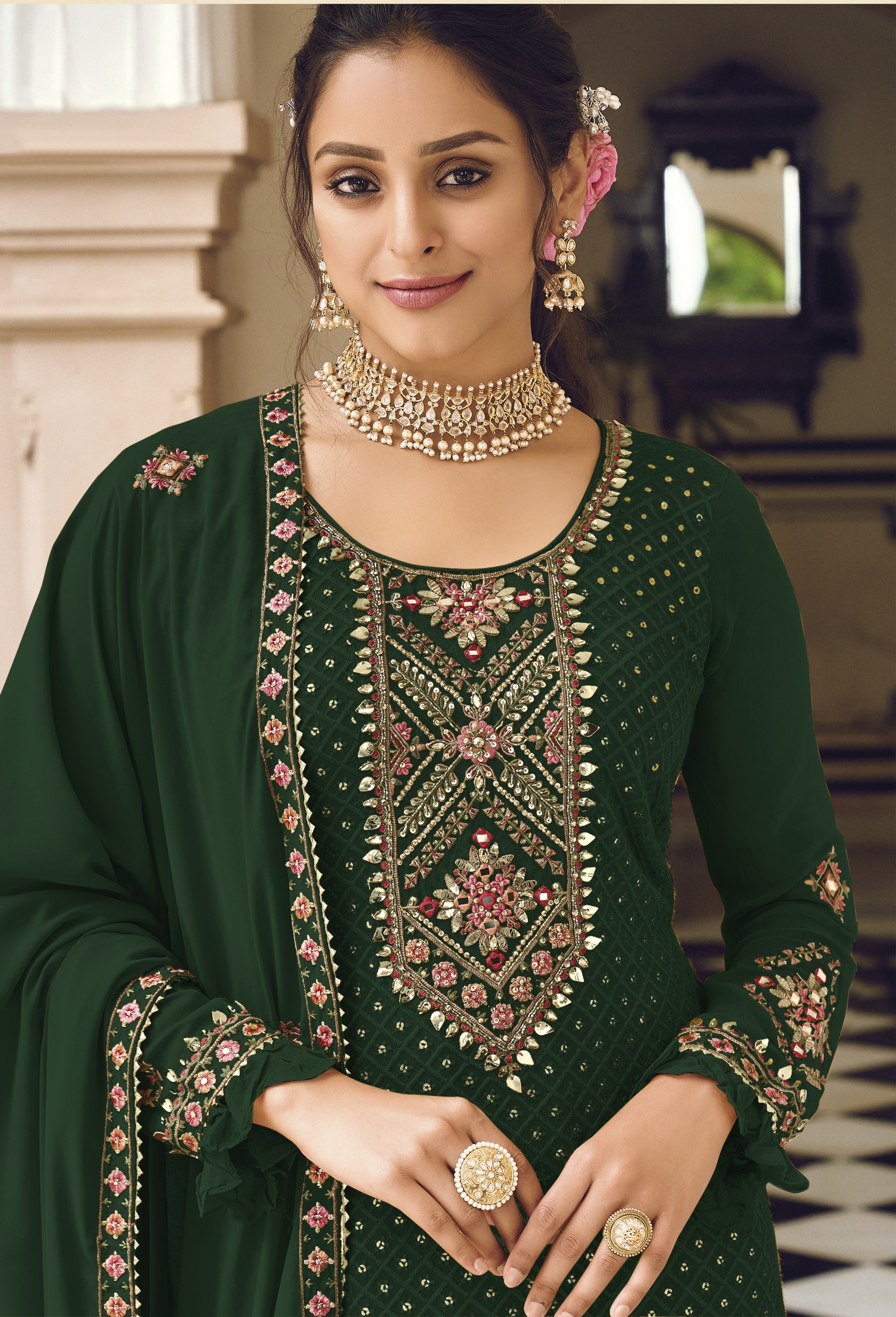 Semi Stitch / DARK GREEN