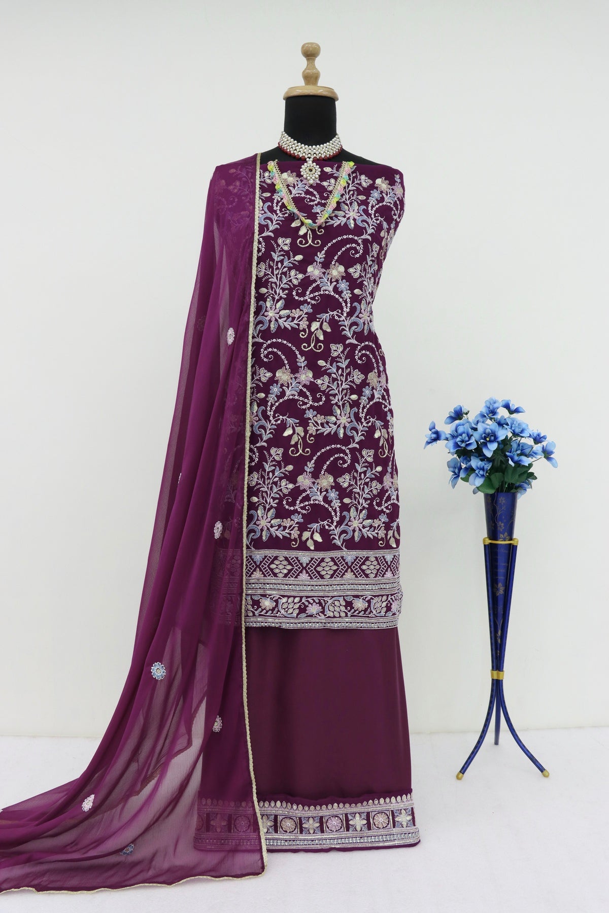 semi stitch / purple