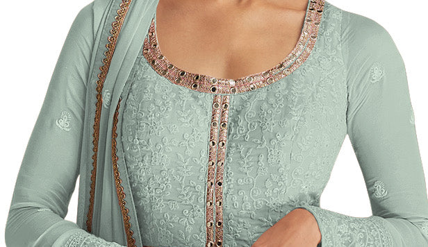 semi stitch / green