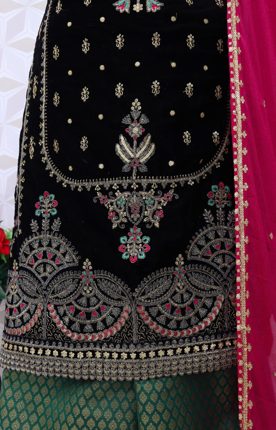 semi stitch / black