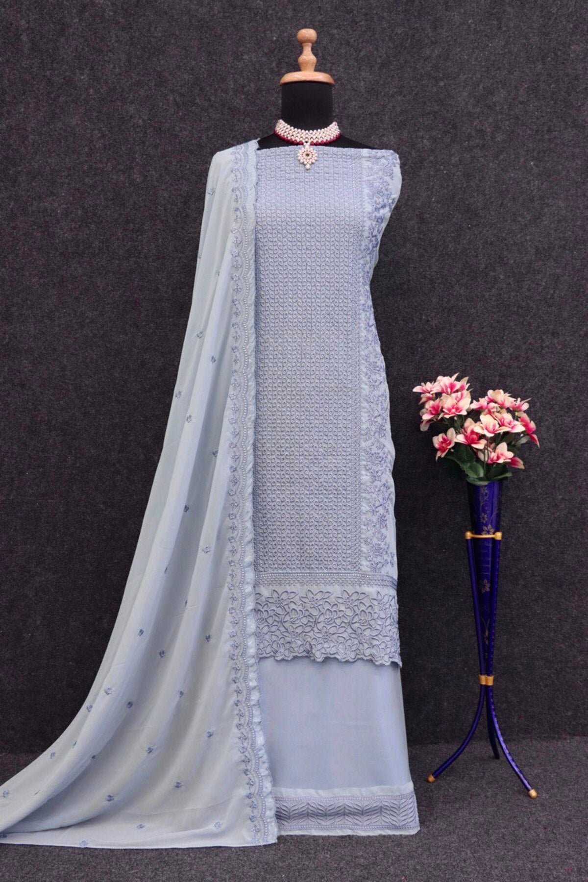 Semi Stitch / LIGHT-SKY BLUE