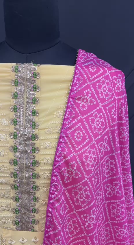 Semi Stitch / LIGHT YELLOW