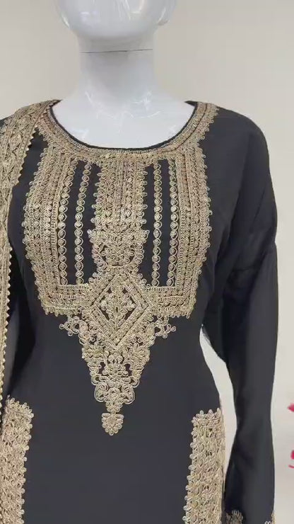 Semi Stitched / Black